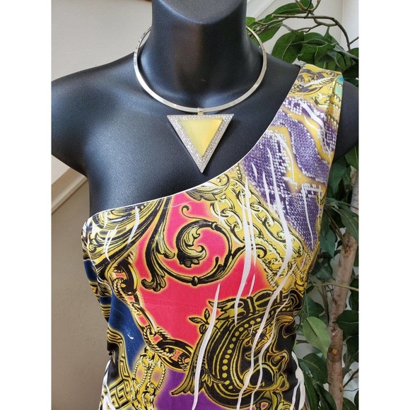 Symphony Women's Multicolor Polyester One Shoulder Off Casual Jumpsuits Size M - Picture 2 of 9